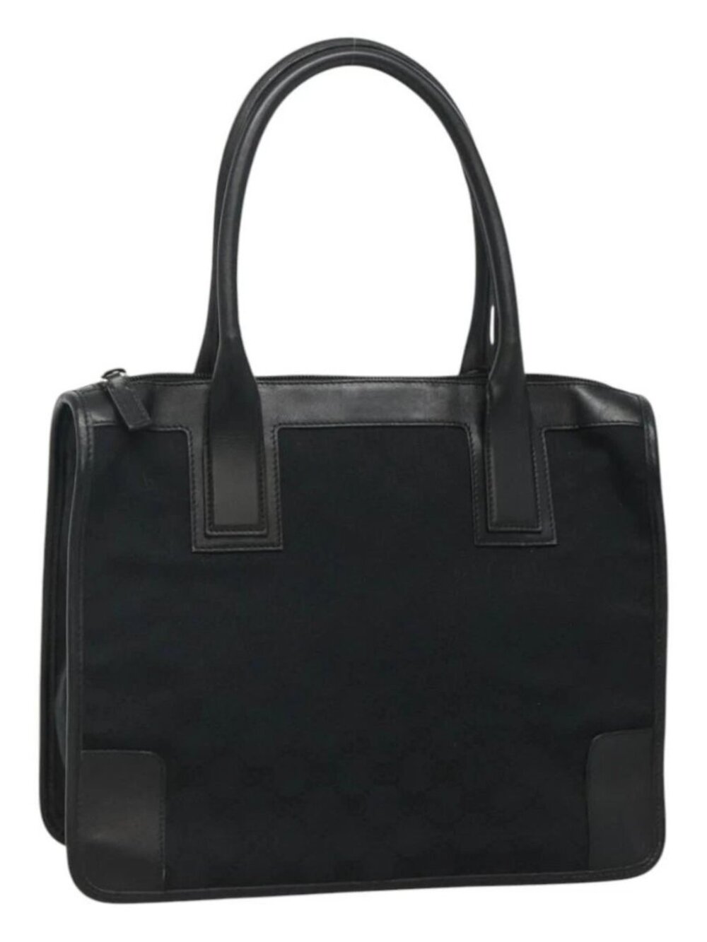 GUCCI GG Canvas Tote Bag Outlet Black Gold - Picture 2 of 16